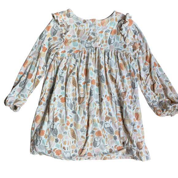 Angel Dear Bamboo Owl Woodland Print Dress - Picture 4 of 10
